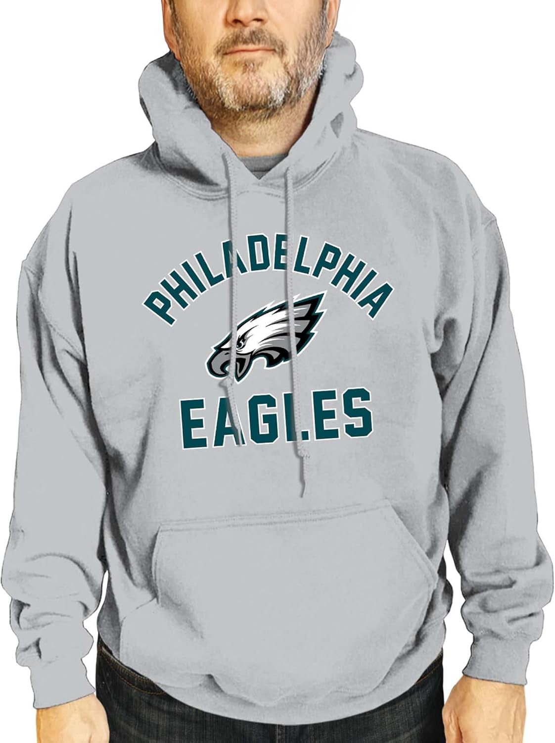 NFL Adult Gameday Hooded Sweatshirt - Poly Fleece Cotton Blend for Warmth and Team Representation